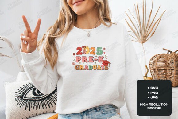2025 Pre-K Graduate Cute SVG: Graphics & T-Shirt Designs