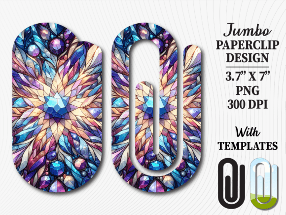 Bohemian Jewel Crystal Jumbo Paperclip