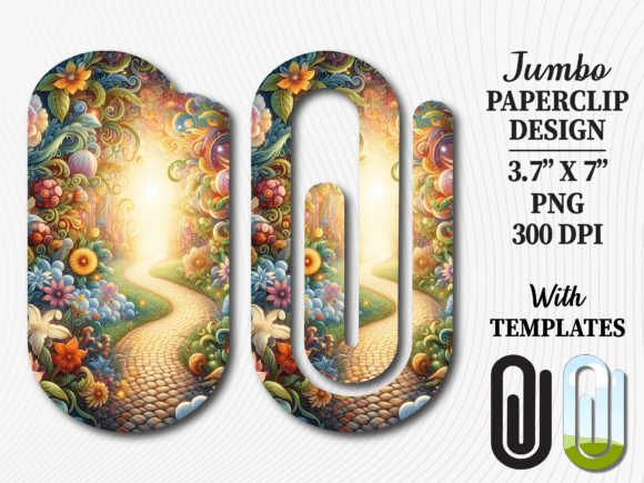 Garden Path Flower Jumbo Paperclip PNG: Graphics & Crafts Asset Review