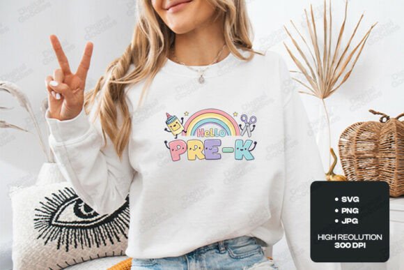 Hello Pre K Cute Classroom Design Graphics