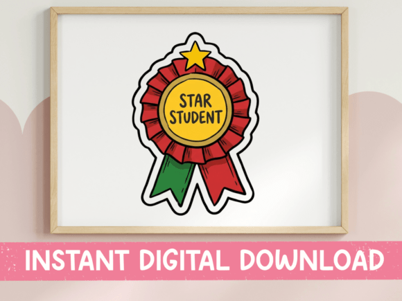 Star Student Award SVG: Graphics for T-Shirt Designs