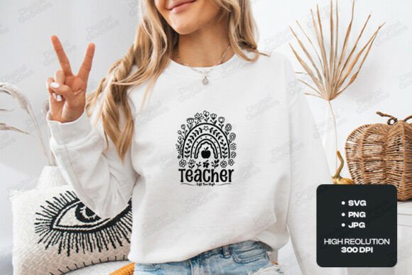 Teacher Lift You High SVG Design: Graphics for T-Shirt Designs