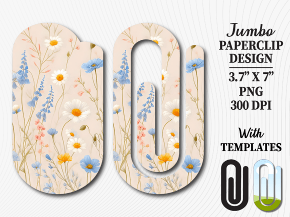 Wildflower Meadow Jumbo Paperclip Graphics